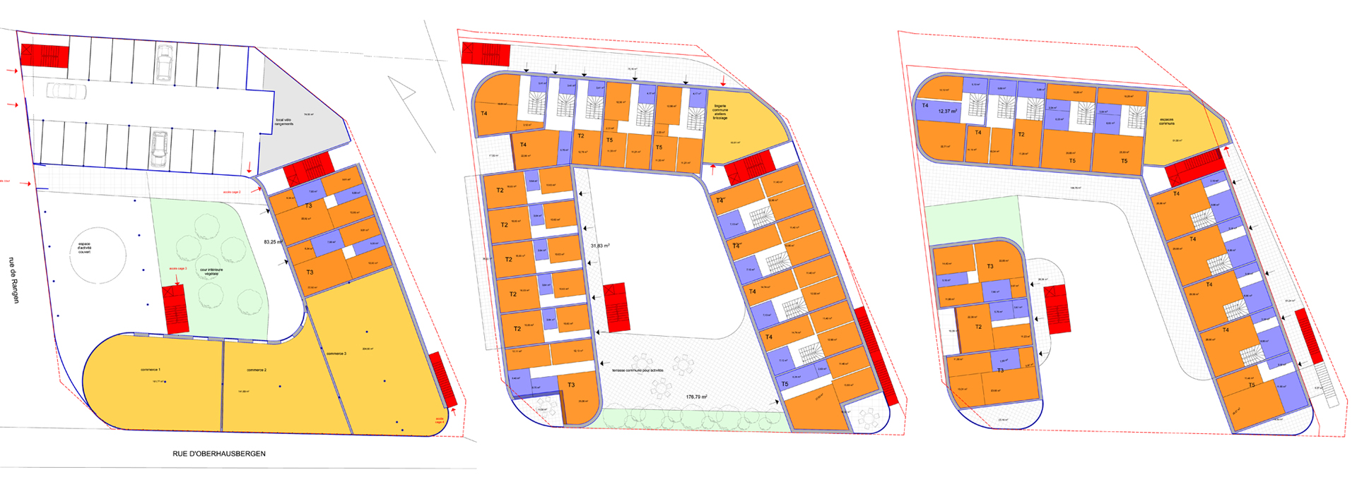 Plans Immeuble à Strasbourg en autopromotion