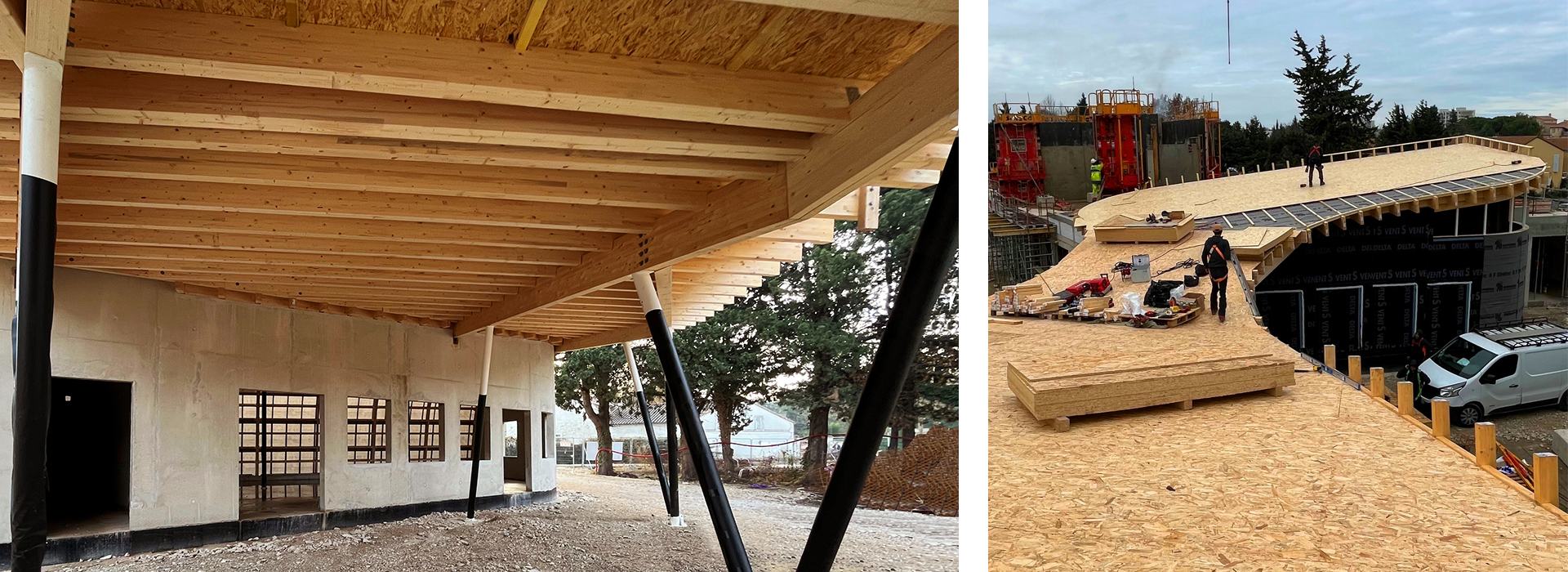 charpente groupe scolaire Avignon