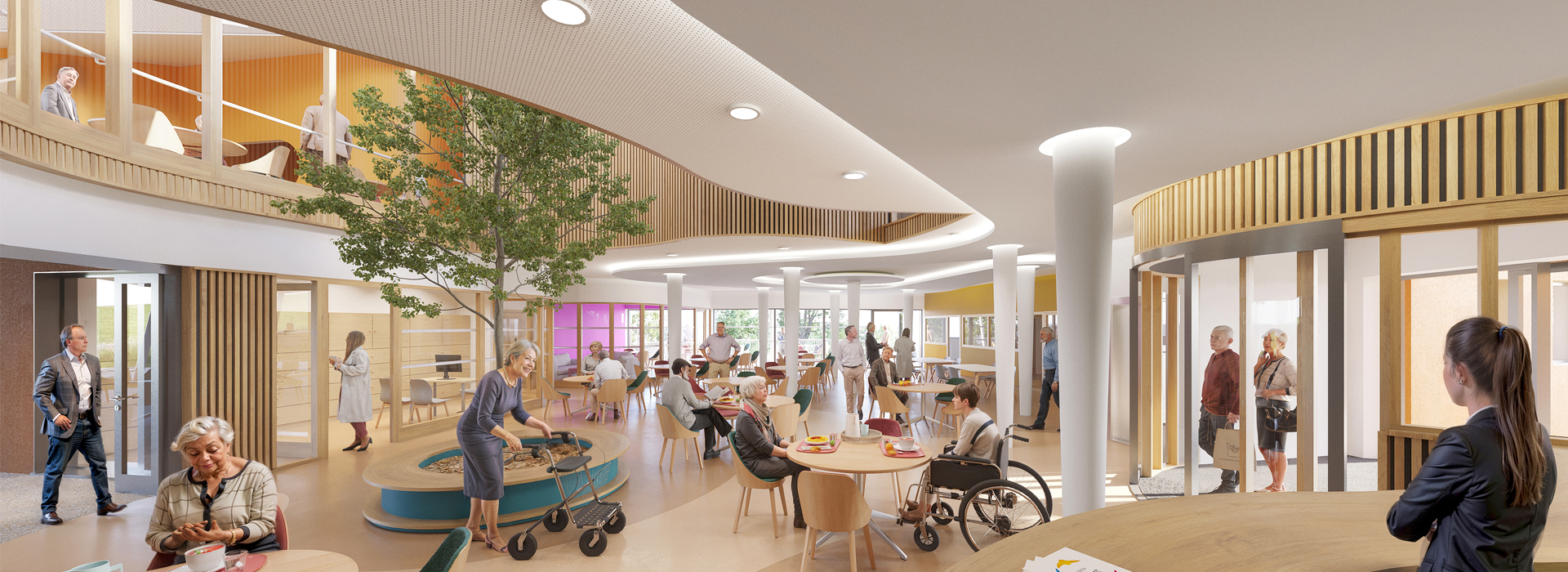 Ehpad à Schirmeck hall passif architecte Strasbourg matériaux biosourcés